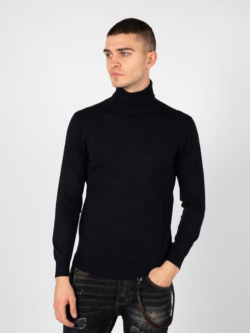 Xagon Man Pullover Turtleneck Herren dunkelblau - Image 3