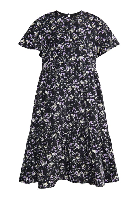 Dreimaster Kleid Mädchen (Kids) schwarze Blume - Image 1