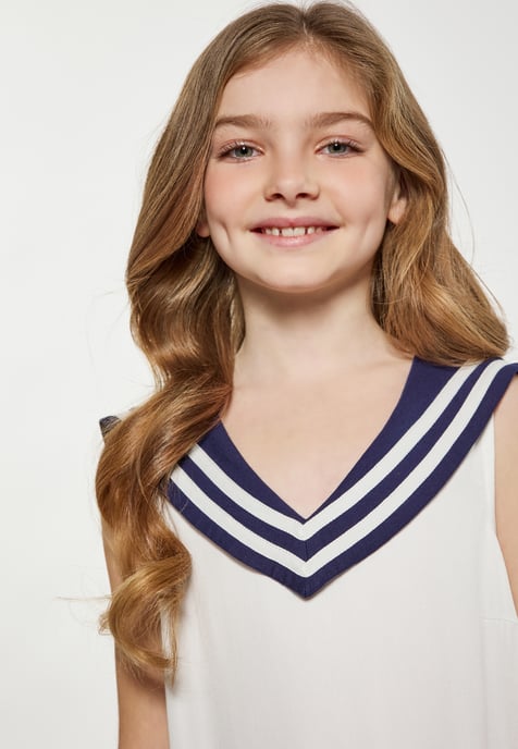 Dreimaster Kleid Mädchen (Kids) Wollweiß - Image 5
