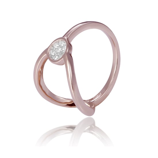 Orphelia 'Gigi' Damen-Set aus 925er Sterlingsilber: Halskette + Ohrringe + Ring – Rosé SET-7439 - Image 4