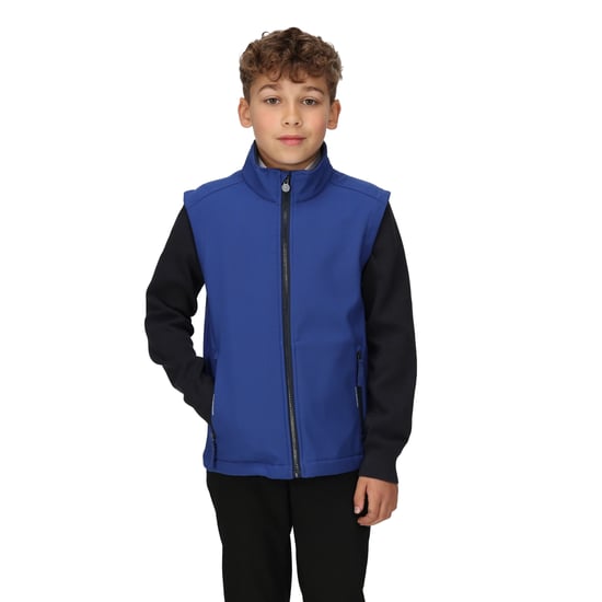 Regatta Childrens/Kids Ablaze Softshell Reflective Gilet (New Royal/Navy)