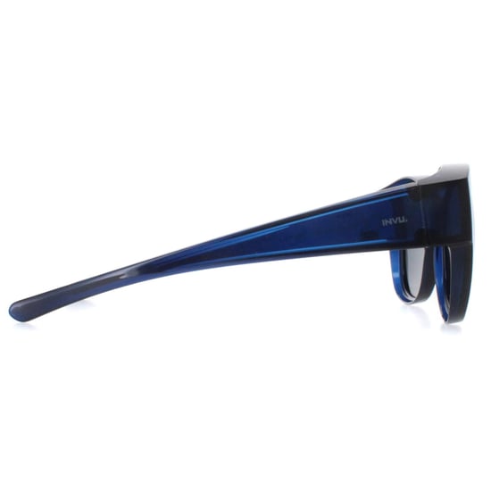 INVU Round Womens Transparent Blue Blue Polarized E2102