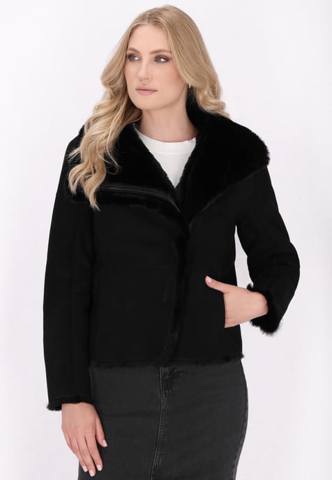 Dreimaster Jacke Damen schwarz - Image 3