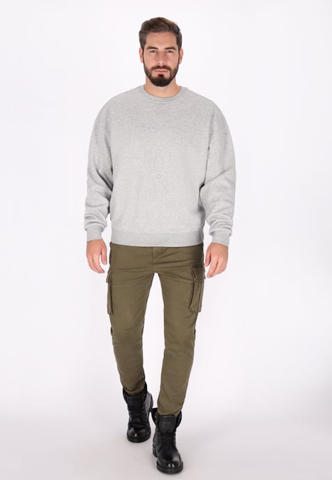 Dreimaster Sweatshirt Herren grau melange - Image 2