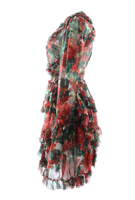 Dolce & Gabbana Women Flowers Mid-Length Dress - Image 3