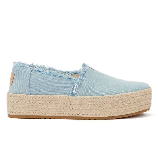 TOMS Washed Denim Valcia Pastellblau Espadrilles für Frauen Blau - Image 4