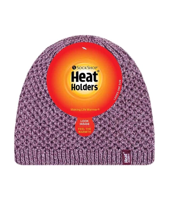 Wärmehalter - Ladies Knit Fleece gefüttert Warm Thermal Beanie Hat - Image 2