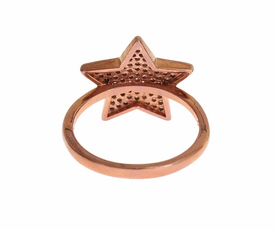 Nialaya Damen Klarer CZ Stern 925 Silberring - Image 5