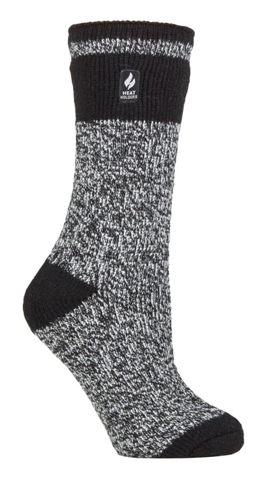 Heat Holders - Damen Thermosocken für den Winter | Socken für drinnen und draußen | Kuschelig & Flauschig | Geschenke für Frauen - Schwarz (Sydney) - Image 1