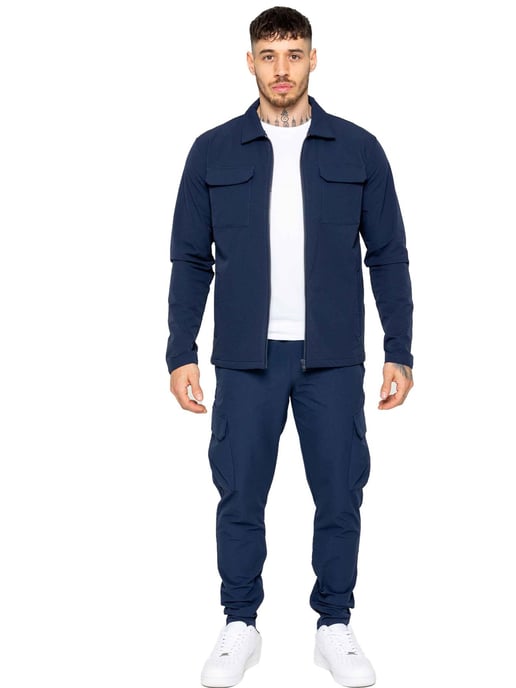 Enzo | Herren Cargo Shacket Trainingsanzug Set - Image 1