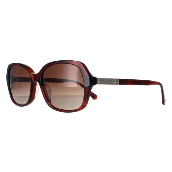 Kate Spade Buttefly Womens Havana Brown Gradient Polarized Yvette/S