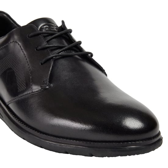 Pod Aston Leder Männer Schwarz Schnürschuhe - Image 5