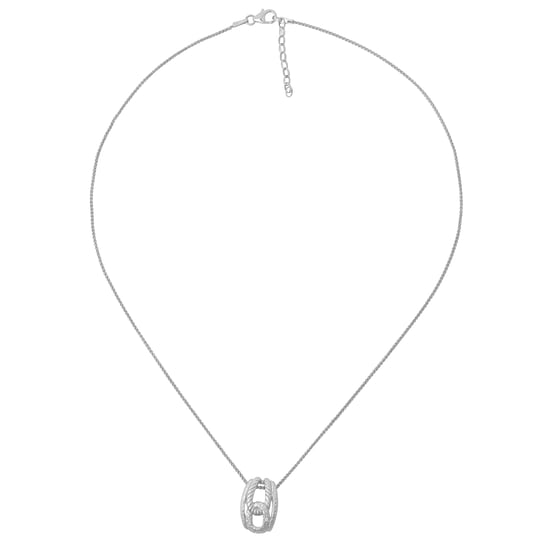 Orphelia Damen 925er Sterlingsilberkette mit Anhänger - Silber ZH-4866 - Image 2