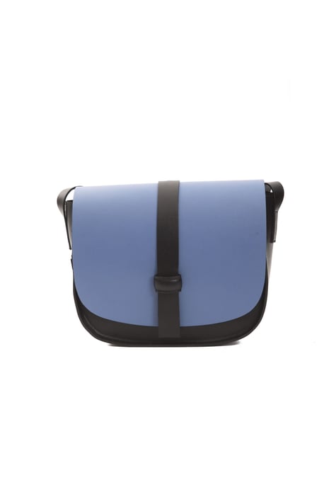 Pompei Donatella Damen Blau Leder Crossbody Tasche - Image 1
