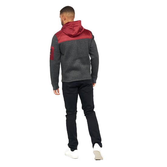 Crosshatch - "Tradmax" Jacke für Herren (Weinrot) - Image 2