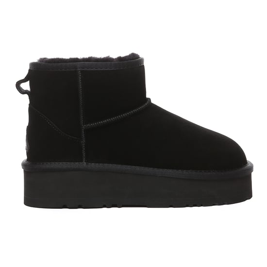 EVER AU Damen Leder Plateau Kurzstiefel - Dusky - Image 1