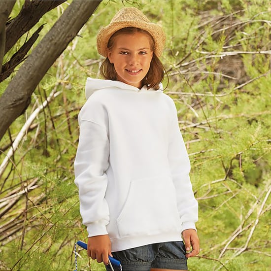Fruit Of The Loom Kinder Kapuzen Pullover Premium 70/30 (Weiß) - Image 4