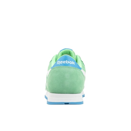 Reebok Classic Nylon Washed Lace-Up Green Suede Leather Kids Trainers BD3858