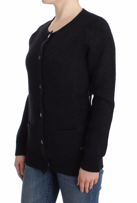 John Galliano Women's Black wool cardigan