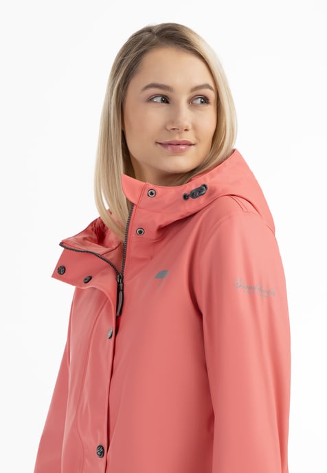 Schmuddelwedda Regenjacke Damen Korallenrosa-271 - Image 5