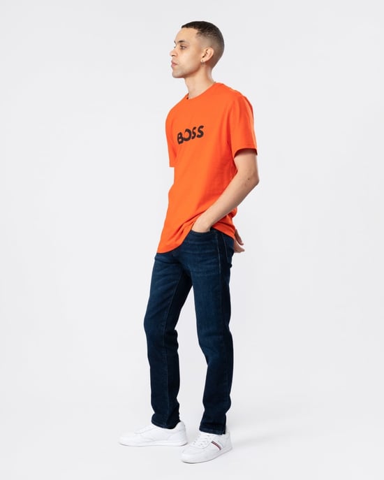 BOSS Orange Re.Maine Regular Fit Jeans aus dunkelblauem Comfort-Stretch-Denim - Image 3