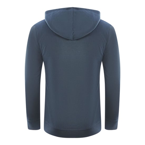 Cavalli Class Kapuzenpullover in Marineblau mit Zebramuster und Logo - Image 2