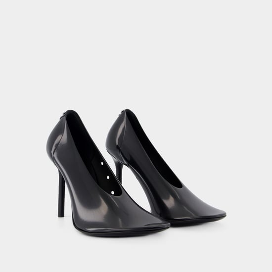 Nude Stilettos Pumps - Courreges - PVC - Schwarz - Image 1