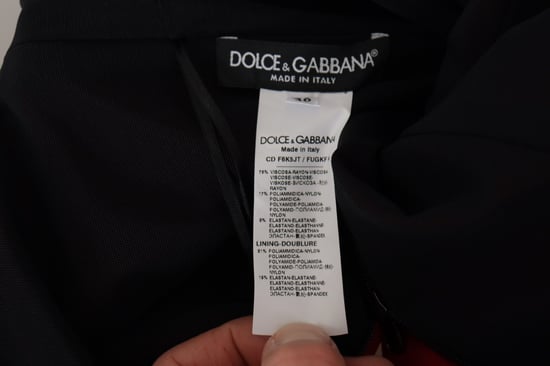 Dolce & Gabbana Rotes Sweetheart-Ausschnitt Bodycon Midi Damenkleid - Image 6