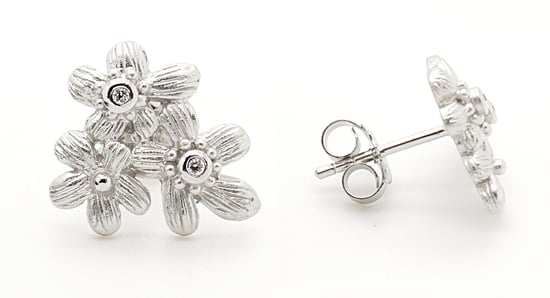 Orphelia Ohrstecker für Damen, 925 Sterlingsilber, Silber ZO-6026 - Image 3