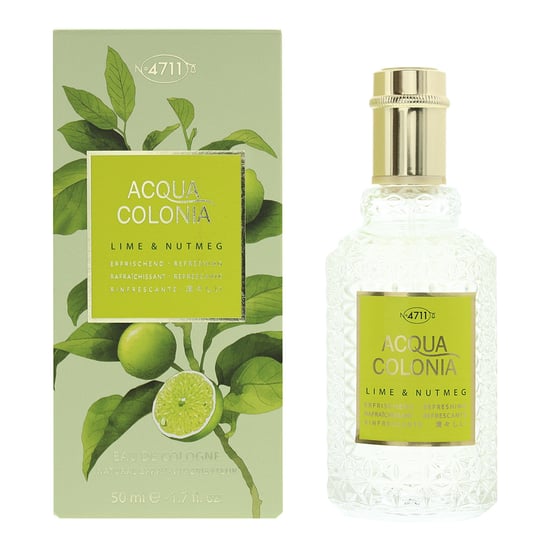 Acqua Colonia Lime & Nutmeg Eau De Cologne Splash & Spray 50 ml - Image 1