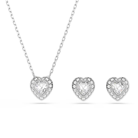 Swarovski 'Ss25 Capsule' Damen Basis-Metall-Set: Halskette + Ohrringe - Silber 5720849 - Image 1