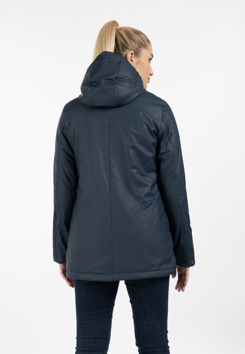 Dreimaster Regenjacke mit Teddyfutter Damen Marine - Image 4