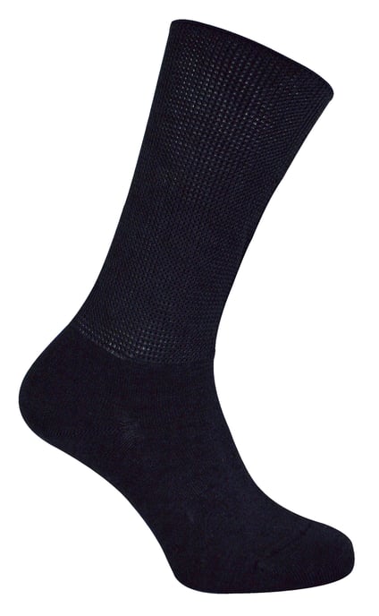 Extra breite Bambus-Ödemsocken | Dr.Socks | Herren & Damen | Socken für geschwollene Füße, Knöchel, Beine & Diabetiker - Schwarz - Image 2