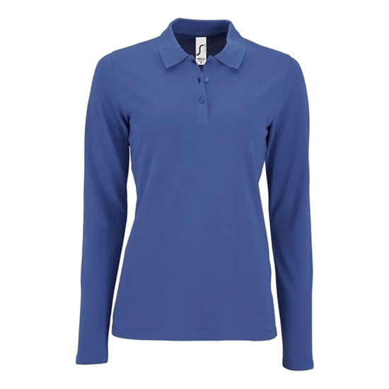 SOLS - "Perfect" Poloshirt für Damen Langärmlig (Königsblau) - Image 1