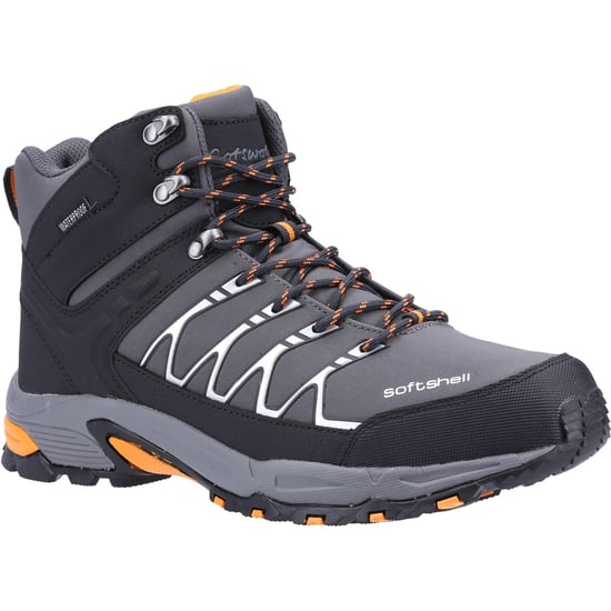 Cotswold Herren Abbeydale Mid Wanderstiefel (Grau/Orange) - Image 1