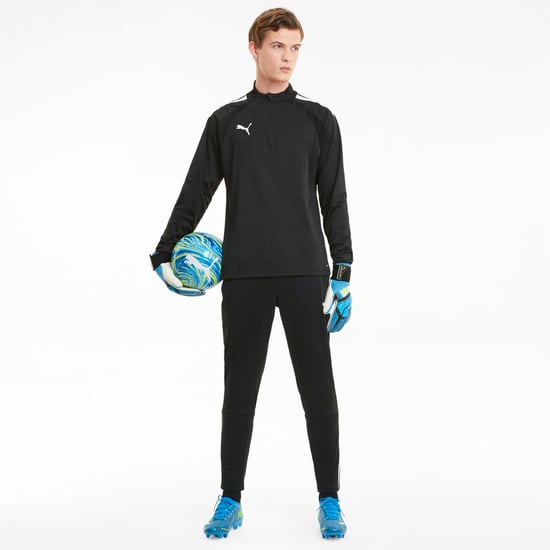 PUMA Herren teamLIGA Viertelreißverschluss Fußballoberteil - Image 3