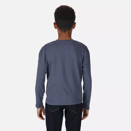 Regatta Childrens/Kids Wenbie III Landscape Langarm T-Shirt (Dark Denim) - Image 6