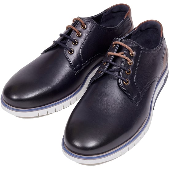 Pod Cillian Leder Herren Schnürschuhe Navy - Image 6
