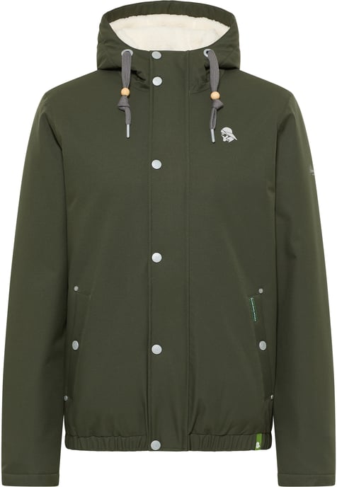 Schmuddelwedda Winterjacke aus recyceltem Polyester Herren dunkeloliv - Image 1