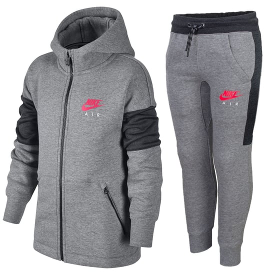 Nike Air Jungen NSW Trainingsanzug Komplettset in Grau - Image 1