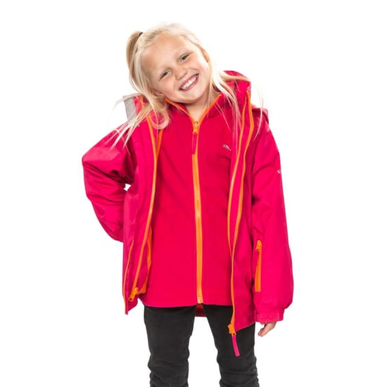 Trespass Kinder 3-In-1-Jacke Rockcliff, wasserfest (Himbeere) - Image 2