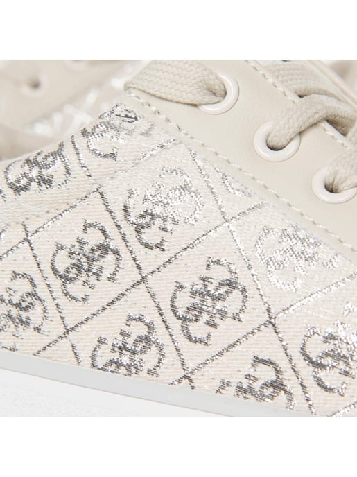 Guess Damen-Sneaker mit Logo, Größe 4G, Silber - Image 3
