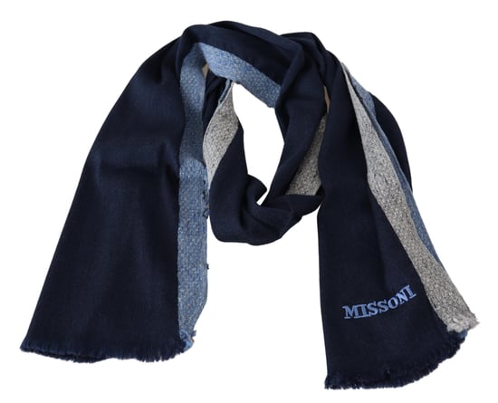 Echarpe unisexe en laine multicolore pour hommes Missoni - Image 3