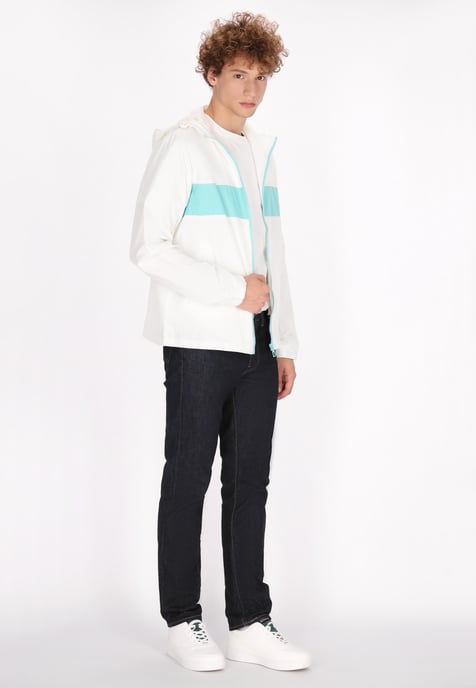 Mo Jacke Herren Weiss Türkis - Image 2