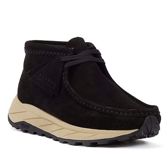 Clarks Originals Wallabee Eden Wildleder Herren Schwarz Schnürschuhe - Image 2