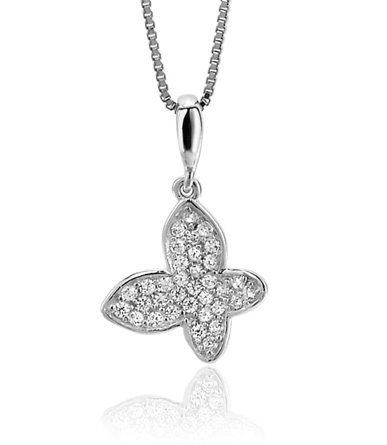 Orphelia 'Jolie' Damen 925 Sterling Silber Set: Kettenanhänger + Ohrringe - Silber SET-7044 - Image 3