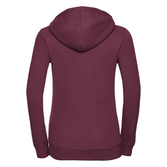 Russell - "Authentic" Kapuzenpullover Durchgehender Reißverschluss für Damen (Burgunderrot) - Image 2