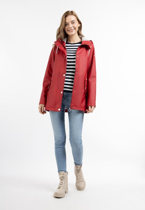 Dreimaster Regenjacke Damen Rot - Image 1
