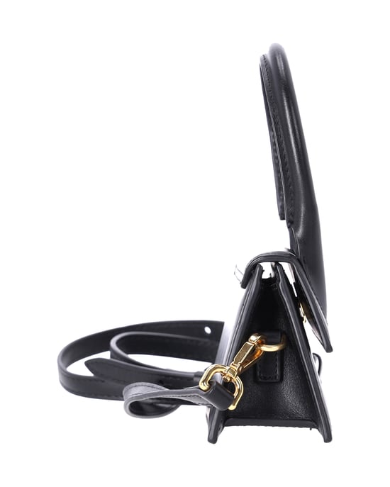 Jacquemus Le Chiquito Tasche mit Handgriff aus schwarzem Leder - Image 2
