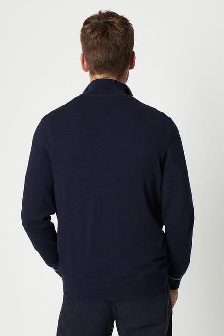 Cotton Rich 1/4 Zip Jumper